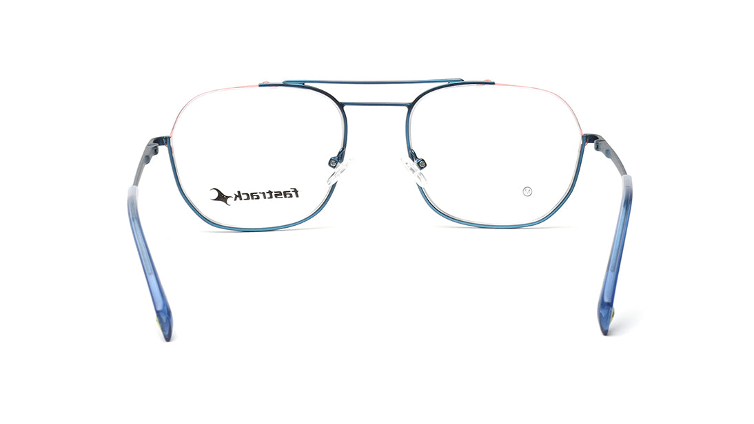 Blue Semi-Rimmed Unisex Eyeglasses (FT1354MHM3MBUV|53)
