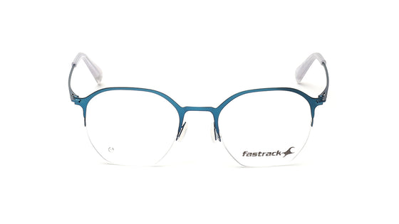 Blue Semi-Rimmed Unisex Eyeglasses (FT1358UHM2MBUV|53)