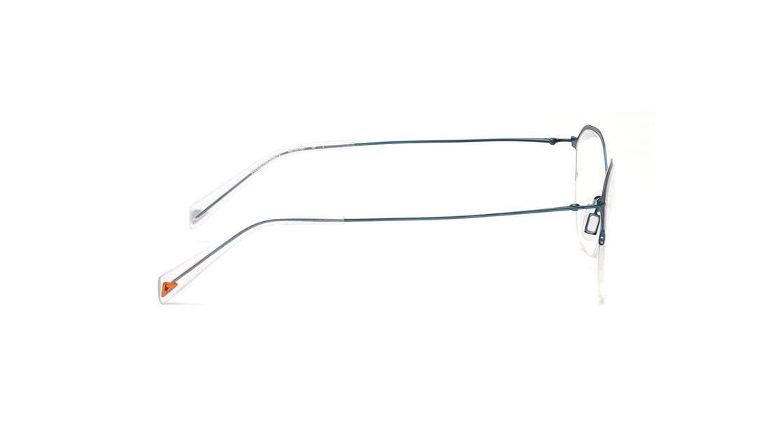 Blue Semi-Rimmed Unisex Eyeglasses (FT1358UHM2MBUV|53)