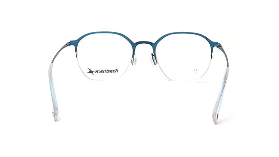 Blue Semi-Rimmed Unisex Eyeglasses (FT1358UHM2MBUV|53)