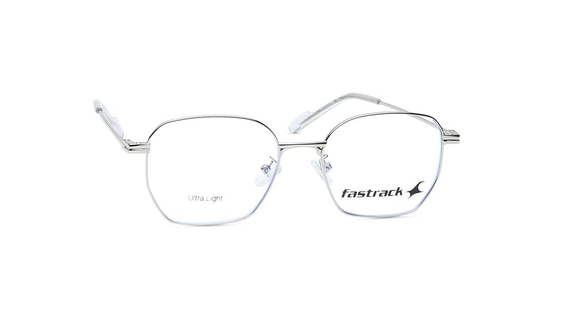 Silver Square Unisex Eyeglasses ( FT1376UFM2MSLV|53)