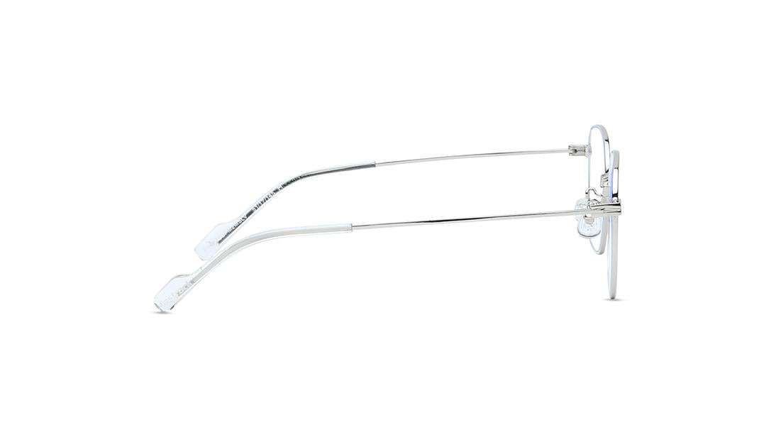 Silver Square Unisex Eyeglasses ( FT1376UFM2MSLV|53)
