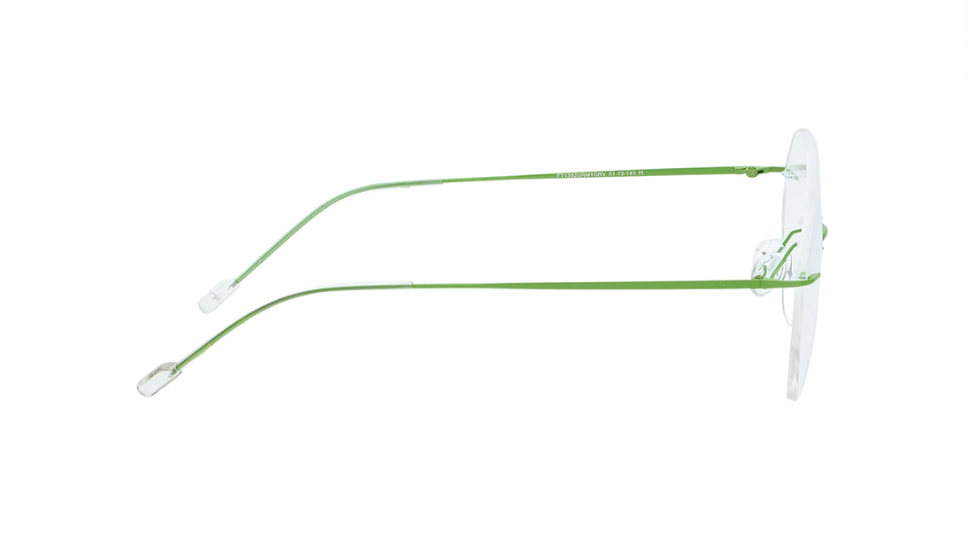 Green Rimless Unisex Eyeglasses (FT1382URM1GRV|51)