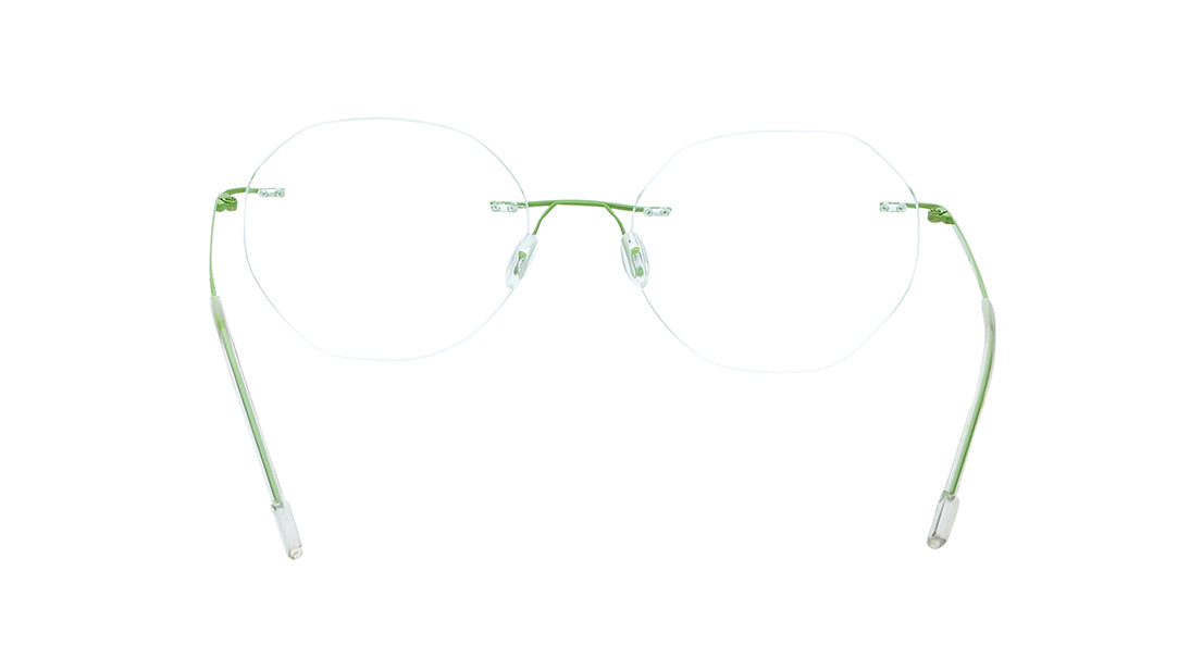 Green Rimless Unisex Eyeglasses (FT1382URM1GRV|51)