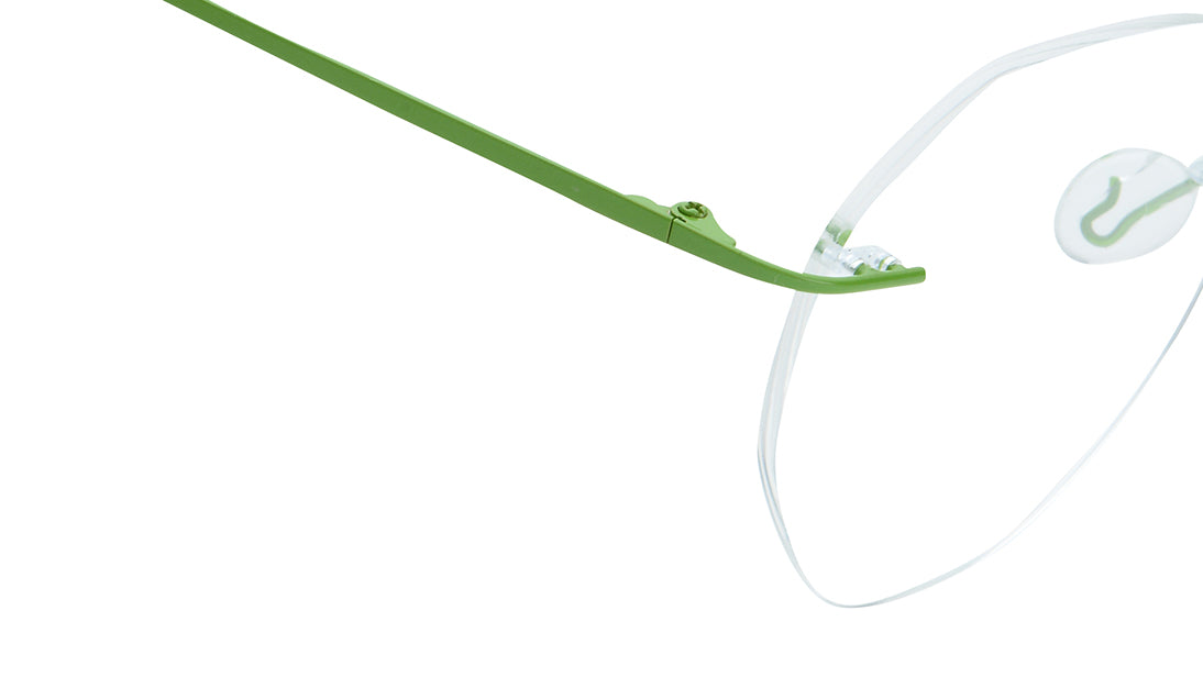 Green Rimless Unisex Eyeglasses (FT1382URM1GRV|51)