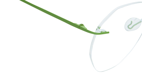 Green Rimless Unisex Eyeglasses (FT1382URM1GRV|51)
