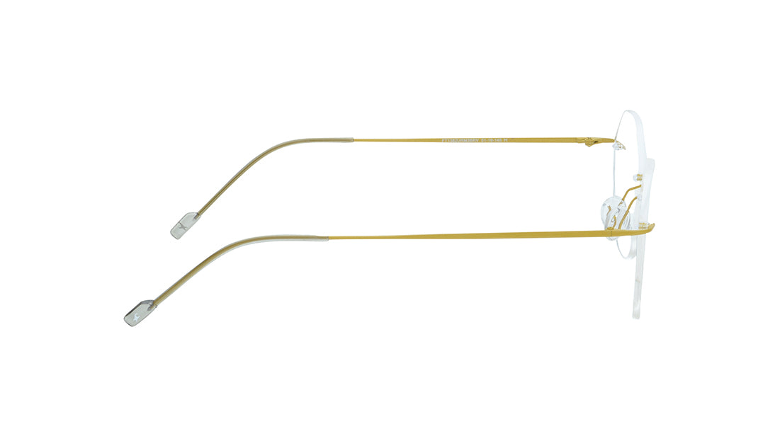 Brown Rimless Unisex Eyeglasses (FT1382URM3BRV|51)