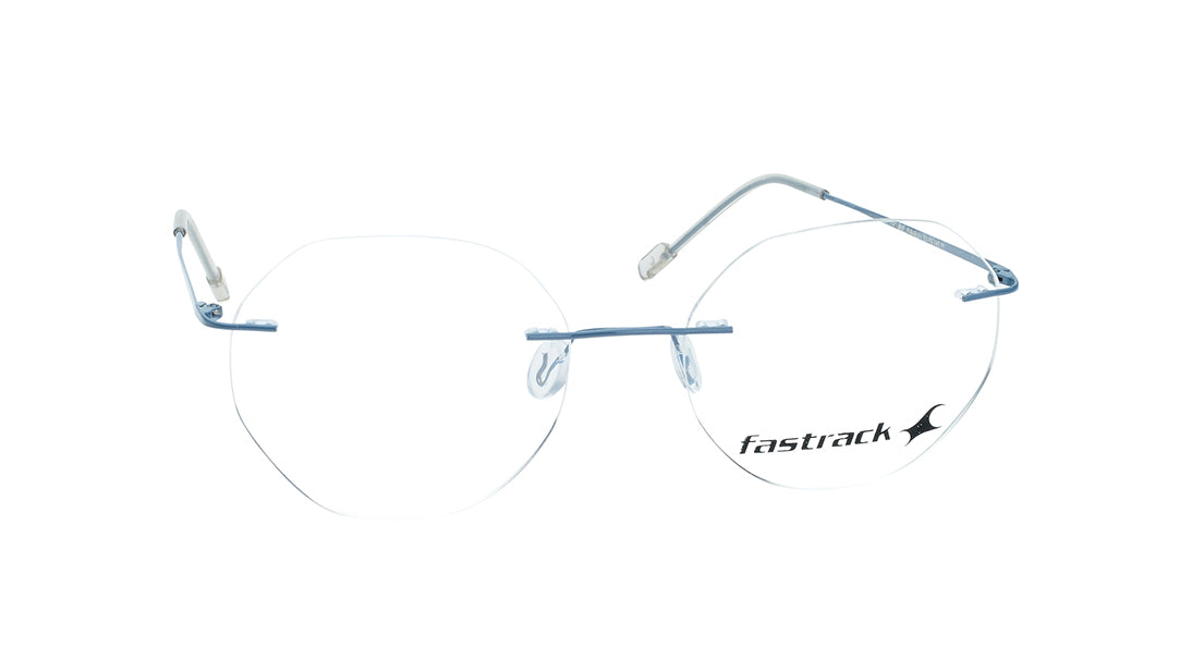 Blue Rimless Unisex Eyeglasses (FT1382URM4BUV|51)