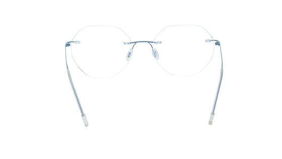 Blue Rimless Unisex Eyeglasses (FT1382URM4BUV|51)