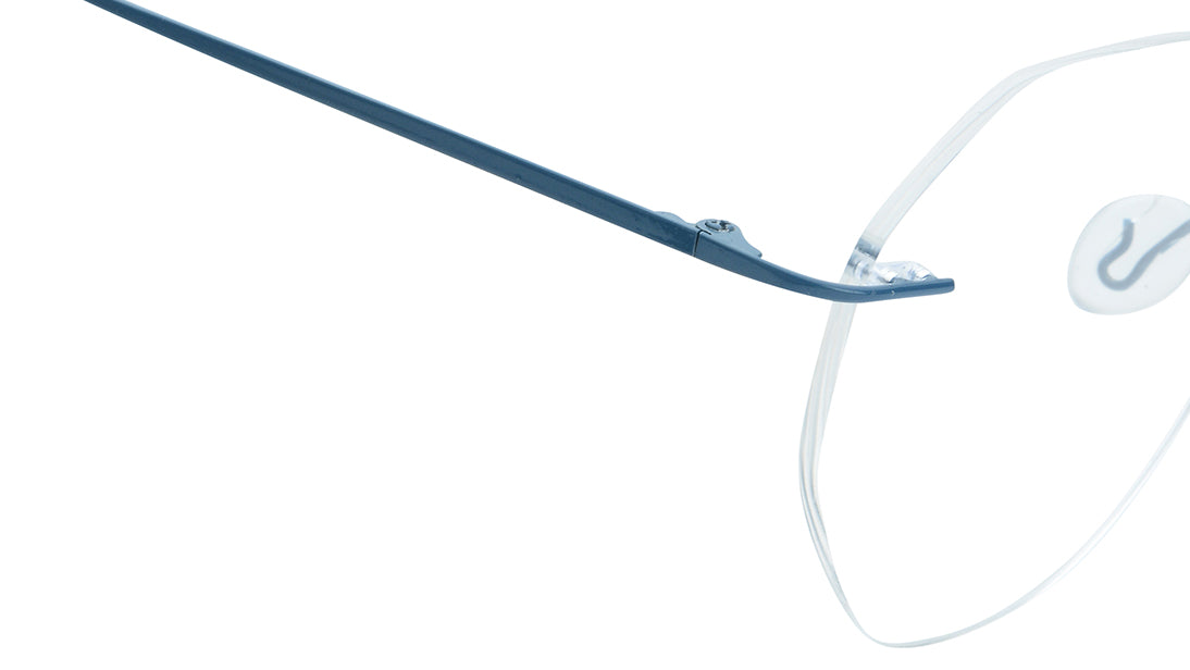 Blue Rimless Unisex Eyeglasses (FT1382URM4BUV|51)