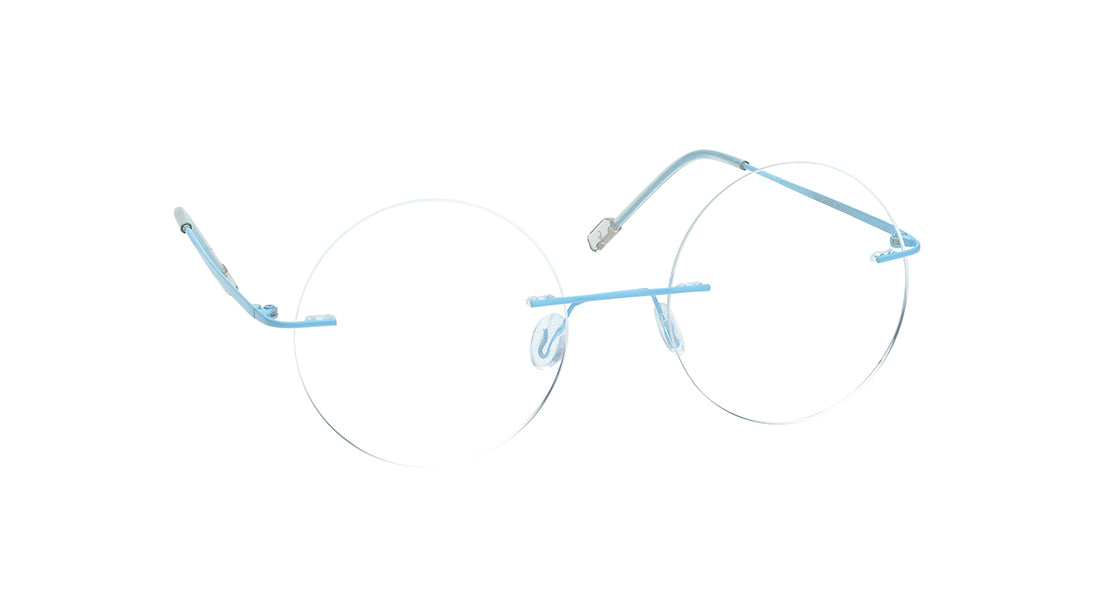Blue Rimless Unisex Eyeglasses (FT1384URM2BUV|50)