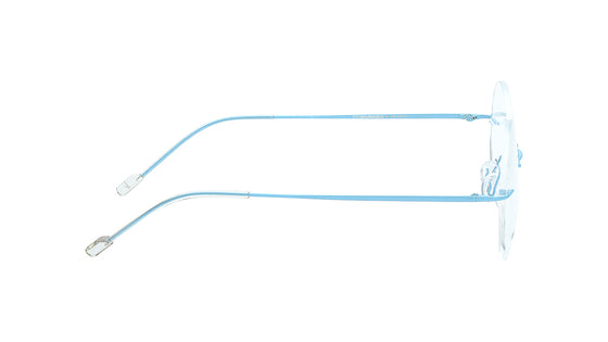 Blue Rimless Unisex Eyeglasses (FT1384URM2BUV|50)