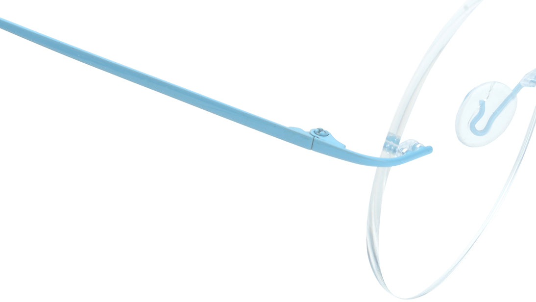 Blue Rimless Unisex Eyeglasses (FT1384URM2BUV|50)