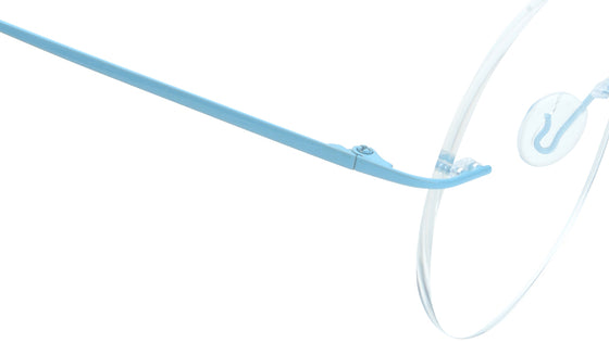 Blue Rimless Unisex Eyeglasses (FT1384URM2BUV|50)