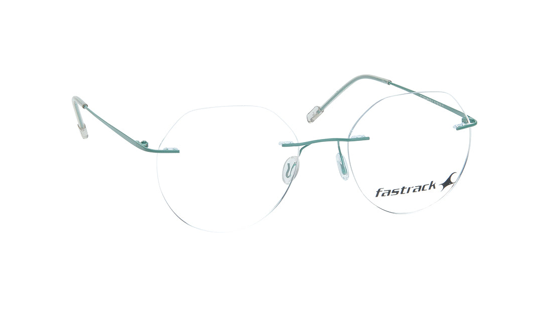 Blue Rimless Unisex Eyeglasses (FT1386URM3BUV|51)
