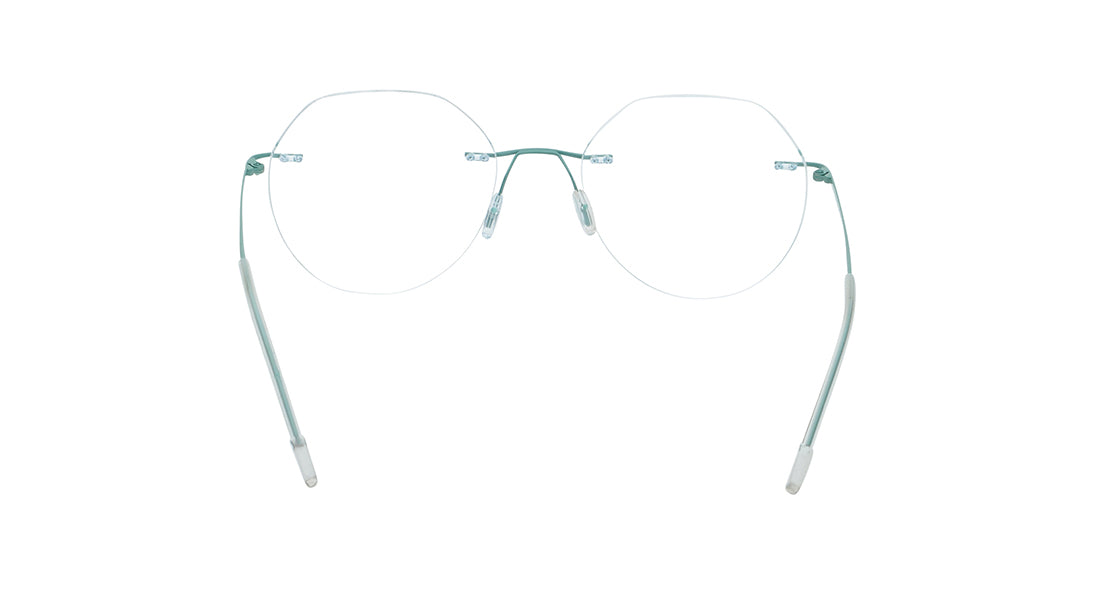 Blue Rimless Unisex Eyeglasses (FT1386URM3BUV|51)