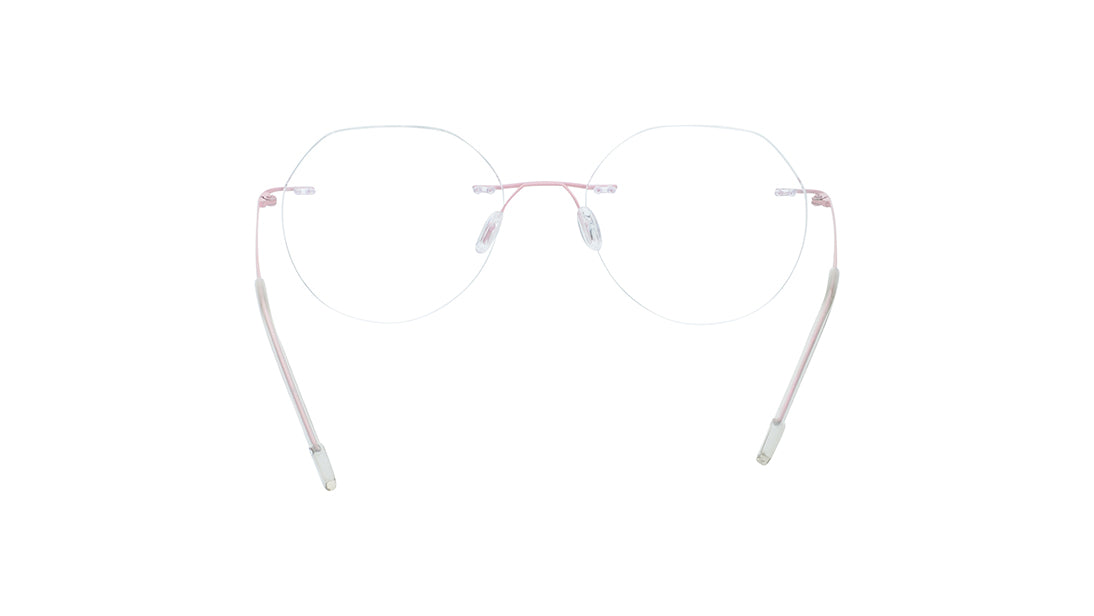 Pink Rimless Unisex Eyeglasses (FT1386URM4PKV|51)