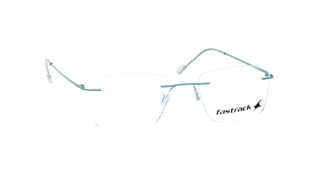 Blue Rimless Unisex Eyeglasses (FT1387URM3BUV|53)