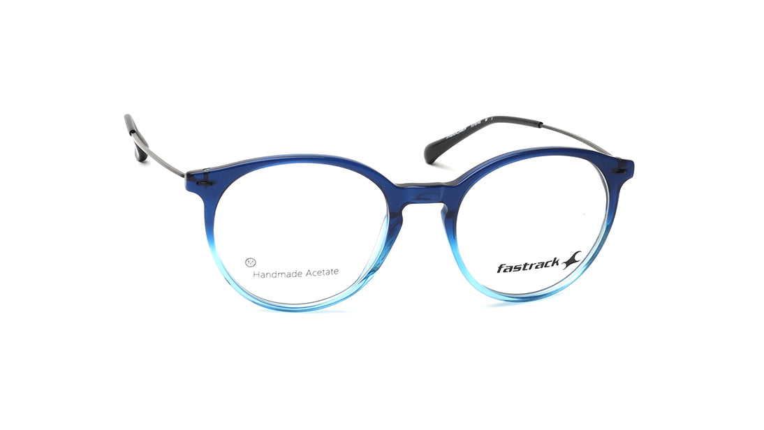 Blue Rimmed Unisex Eyeglasses (FT1401UFC2MBUV|51)
