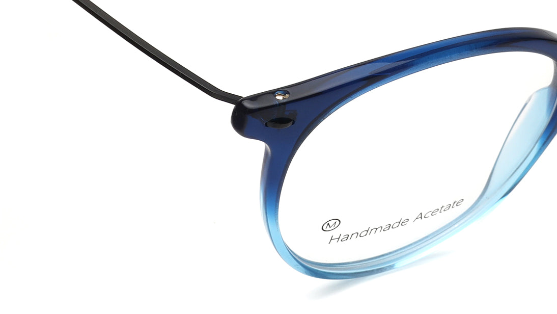 Blue Rimmed Unisex Eyeglasses (FT1401UFC2MBUV|51)