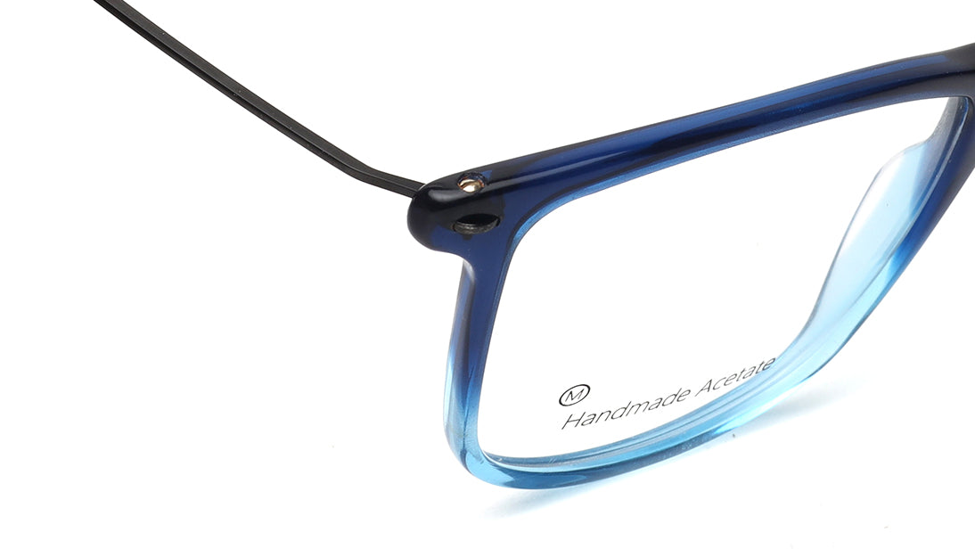 Blue Rimmed Unisex Eyeglasses (FT1402UFC2MBUV|53)