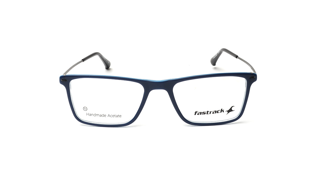 Blue Rimmed Unisex Eyeglasses (FT1403UFC2MBUV|53)