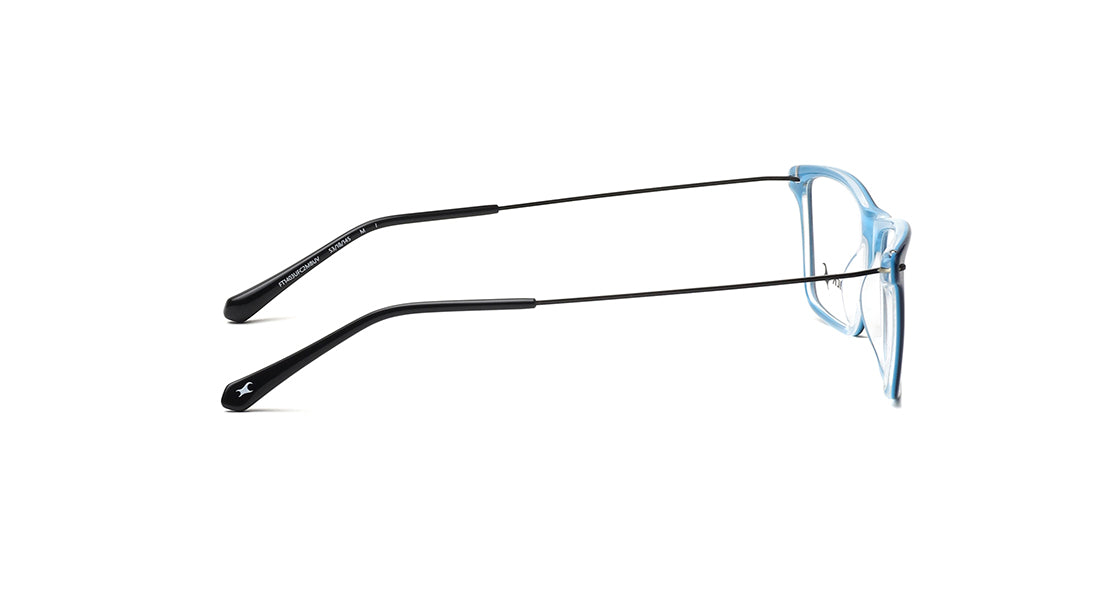 Blue Rimmed Unisex Eyeglasses (FT1403UFC2MBUV|53)