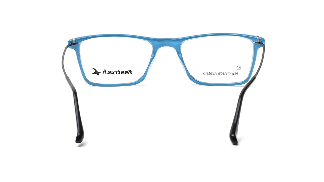 Blue Rimmed Unisex Eyeglasses (FT1403UFC2MBUV|53)
