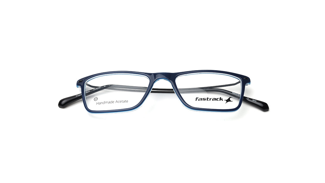 Blue Rimmed Unisex Eyeglasses (FT1403UFC2MBUV|53)