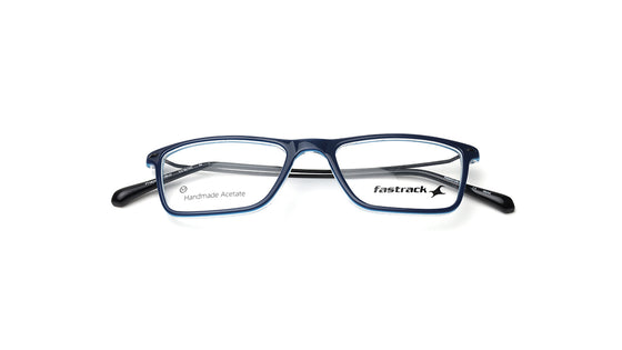 Blue Rimmed Unisex Eyeglasses (FT1403UFC2MBUV|53)