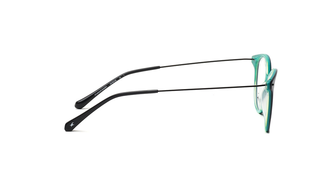 Green Rimmed Unisex Eyeglasses (FT1404UFC2MGRV|53)