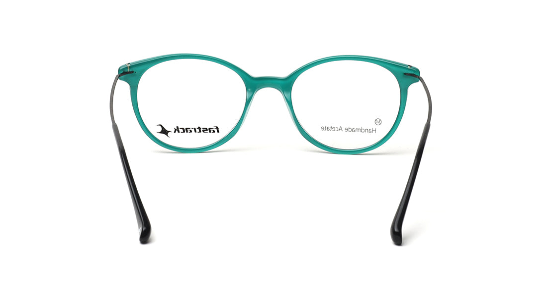 Green Rimmed Unisex Eyeglasses (FT1404UFC2MGRV|53)
