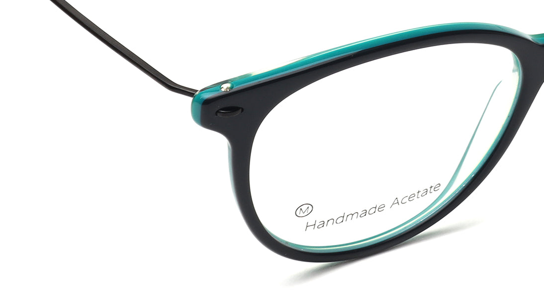 Green Rimmed Unisex Eyeglasses (FT1404UFC2MGRV|53)