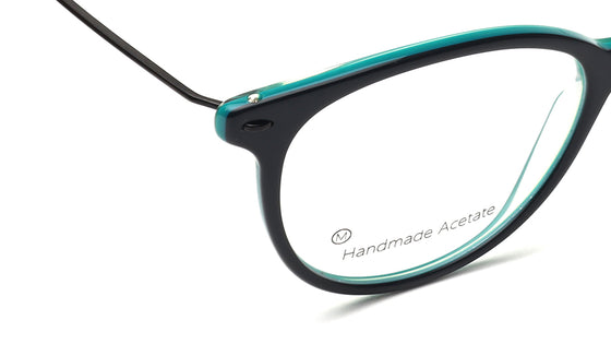 Green Rimmed Unisex Eyeglasses (FT1404UFC2MGRV|53)