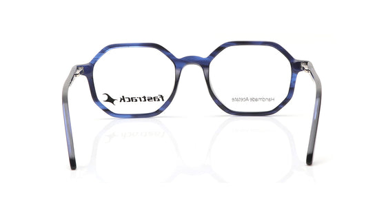 Blue Hexagon Rimmed Eyeglasses