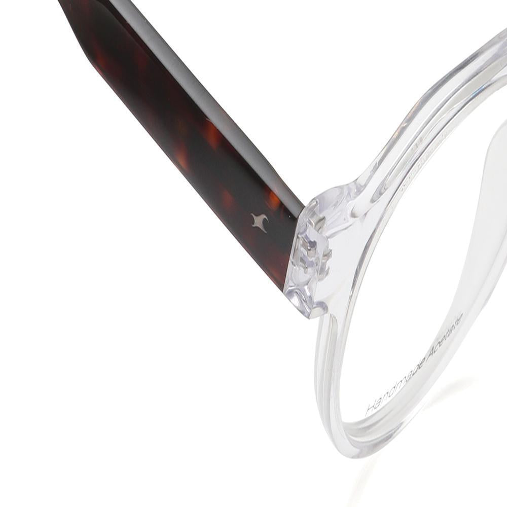 Transparent Rimmed Unisex Eyeglasses (FT1419UFP2SCLV|48)