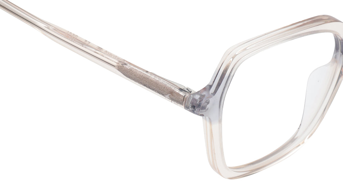 Brown Square Rimmed Eyeglasses For Women