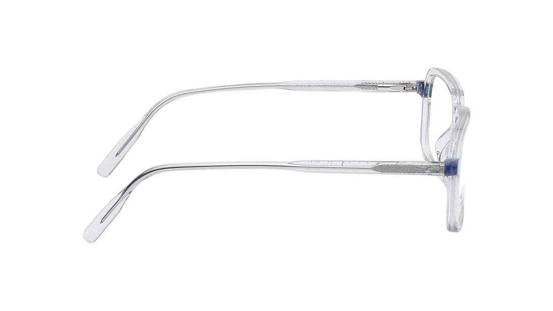 Grey Rectangle Rimmed Eyeglasses For Men