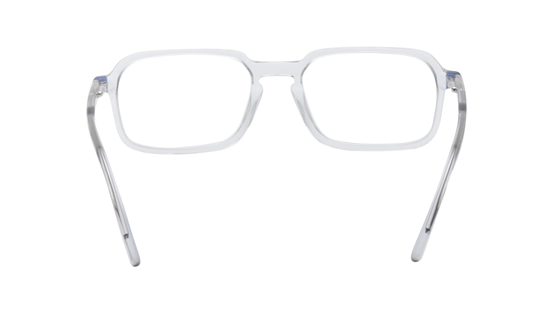 Grey Rectangle Rimmed Eyeglasses For Men
