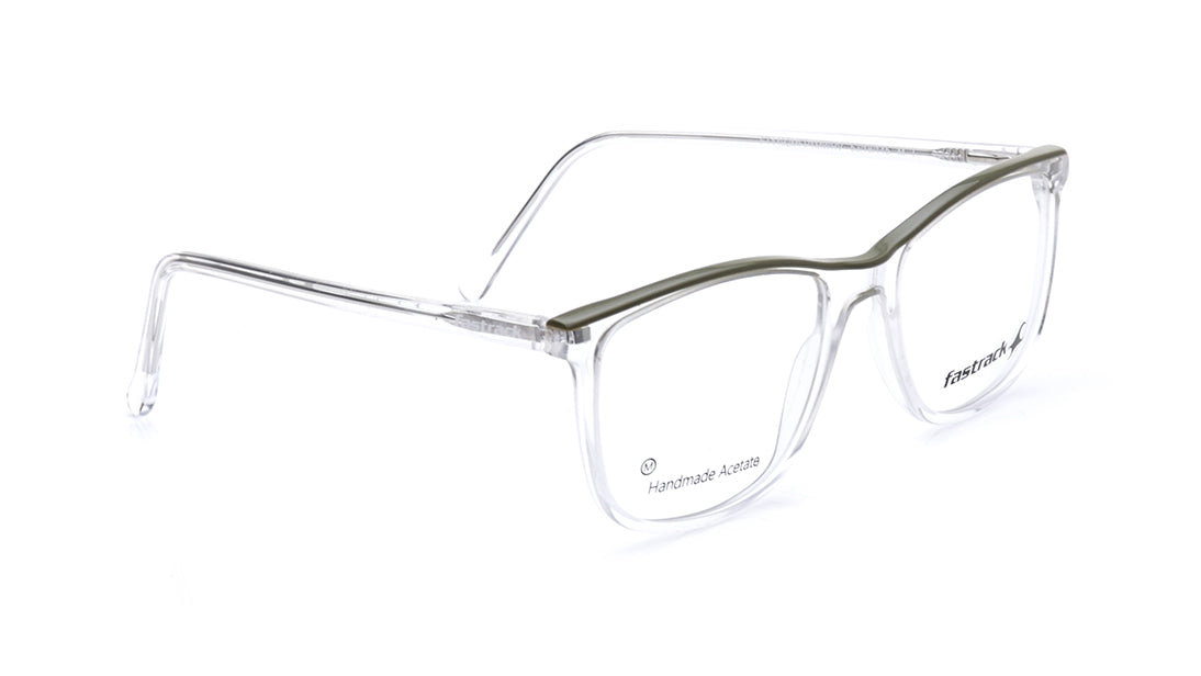Transparent Square Rimmed Eyeglasses for Men