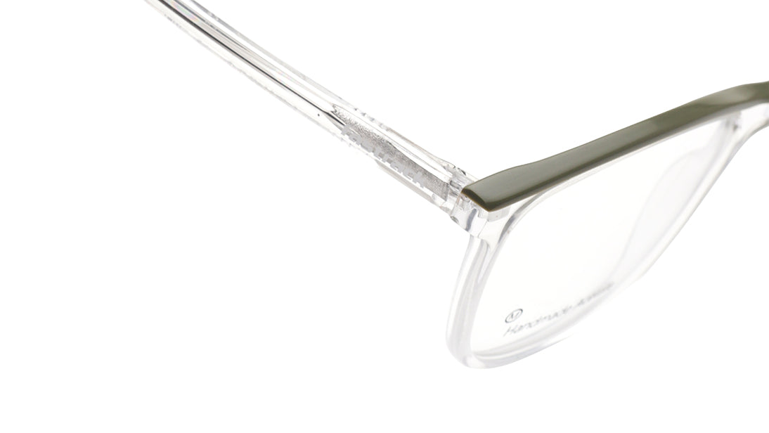 Transparent Square Rimmed Eyeglasses for Men