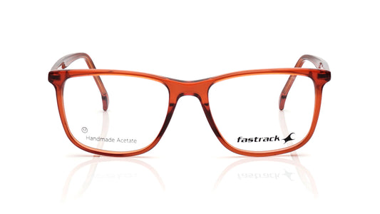 Orange Square Rimmed Eyeglasses for Men