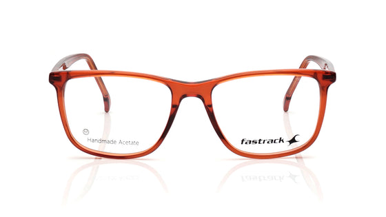Orange Square Rimmed Eyeglasses for Men