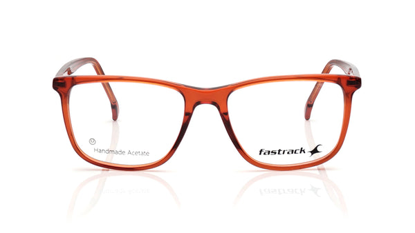Orange Square Rimmed Eyeglasses for Men