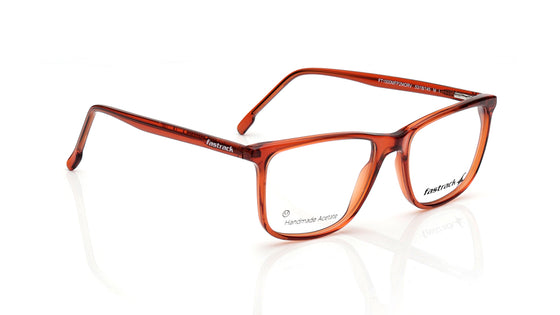 Orange Square Rimmed Eyeglasses for Men
