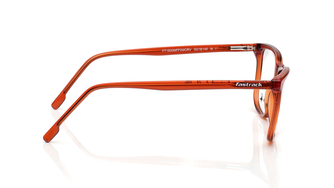 Orange Square Rimmed Eyeglasses for Men