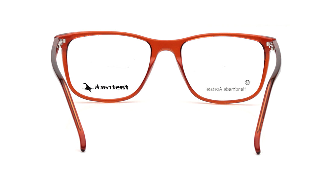 Orange Square Rimmed Eyeglasses for Men