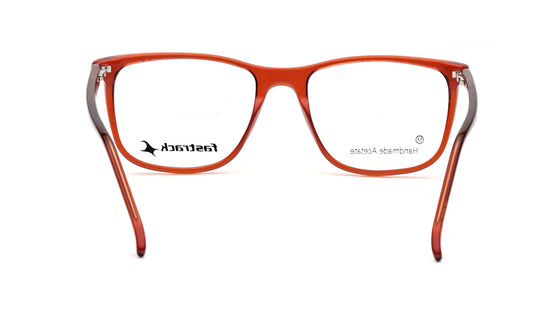 Orange Square Rimmed Eyeglasses for Men