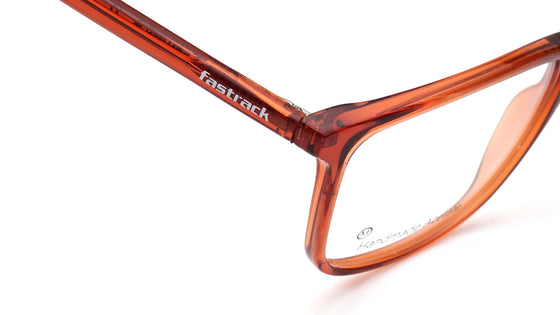 Orange Square Rimmed Eyeglasses for Men