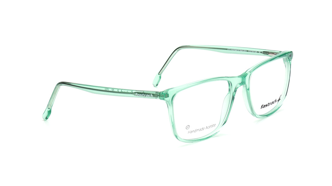 Green Square Rimmed Eyeglasses for Men